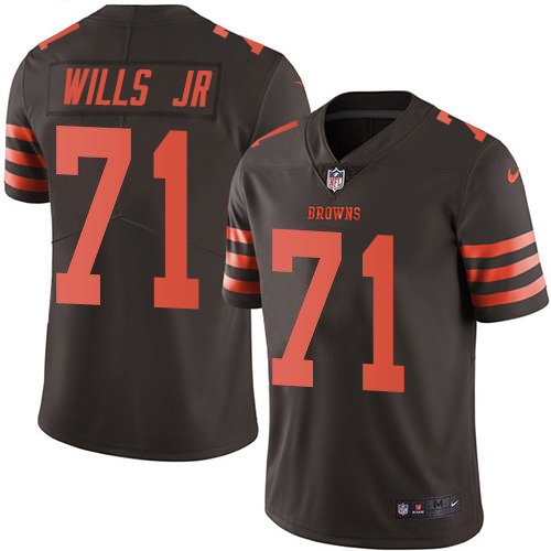 Nike Browns #71 Jedrick Wills JR Brown Youth Stitched NFL Limited Rush Jersey